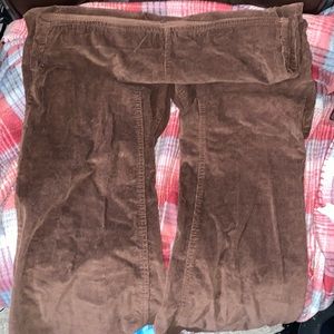 Brown Flare “Corduroy” Pants